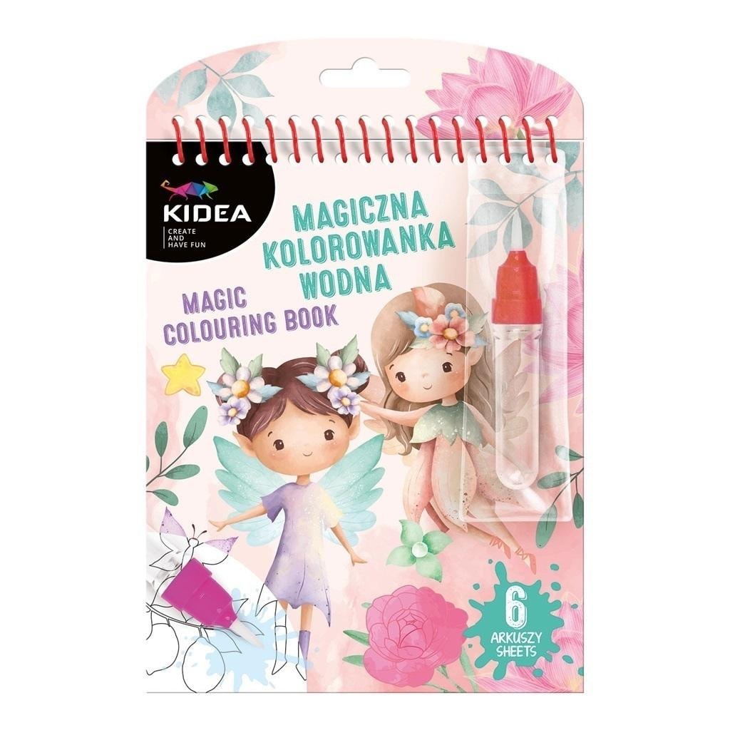 Magic Kidea Magic Water Coloring Book - discover the world of fairies!