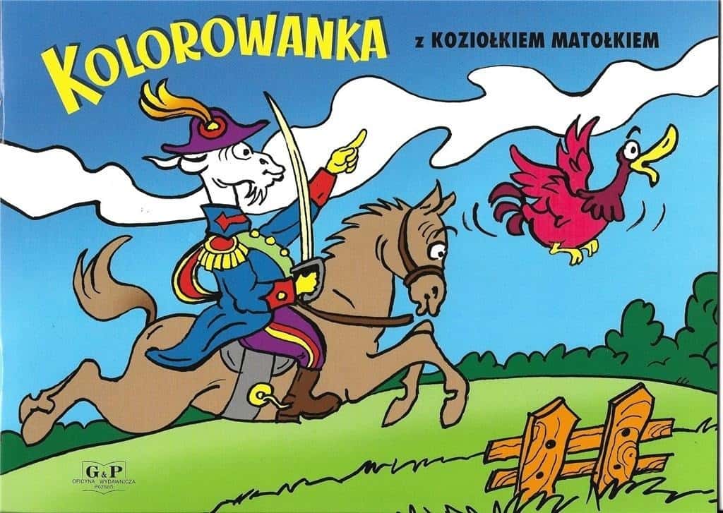 Coloring book with Koziołek Matołek - horse - collective work