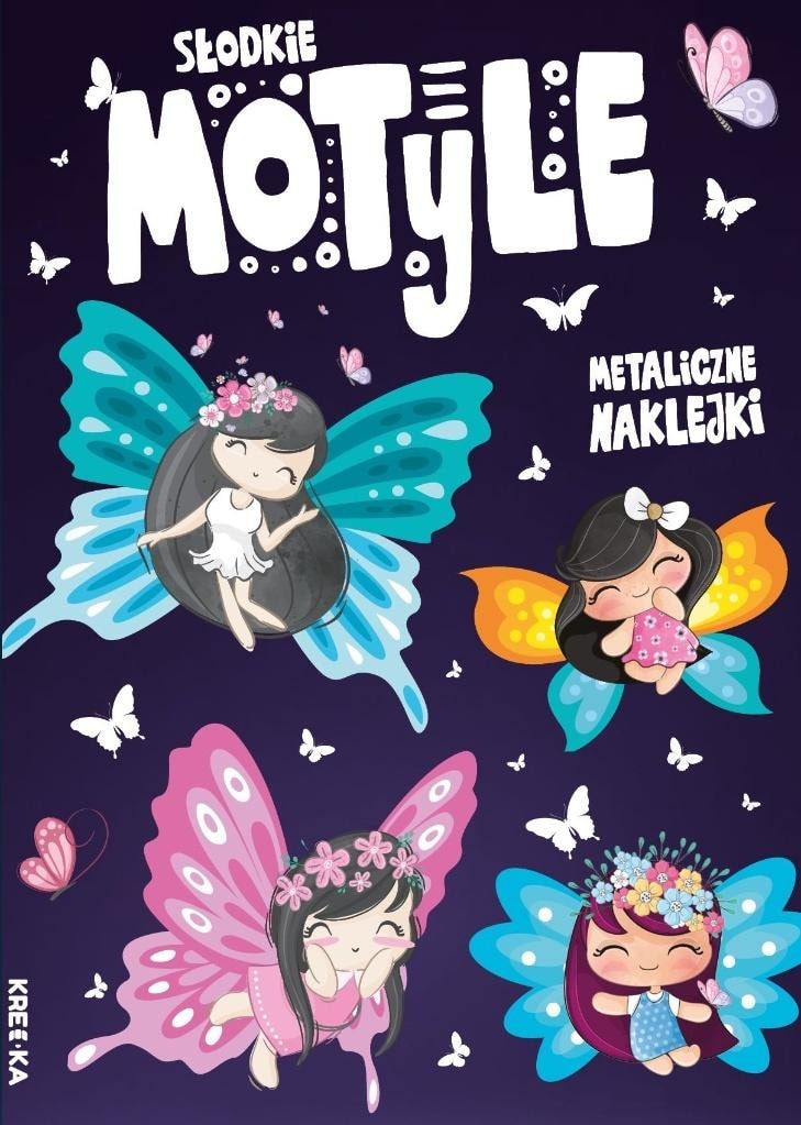 Coloring book with stickers - Sweet butterflies - collective work - ideal for little artists