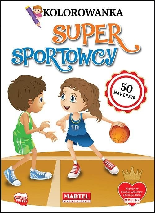 Super Athletes - Coloring book with stickers to develop creativity