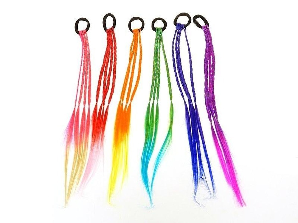 Colorful Clip-In Braids - perfect for parties