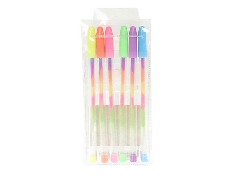 Colorful gel pens - 6 pieces ideal for drawing