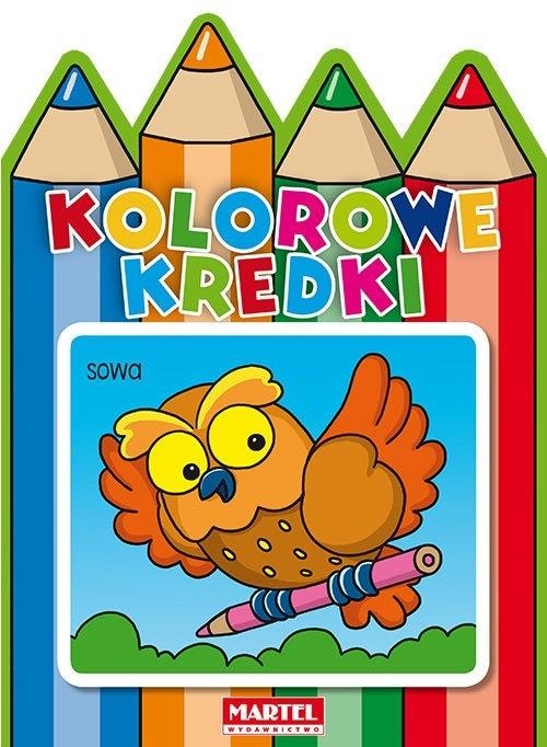 Kolorowe Kredki Sowa - Educational coloring book for children