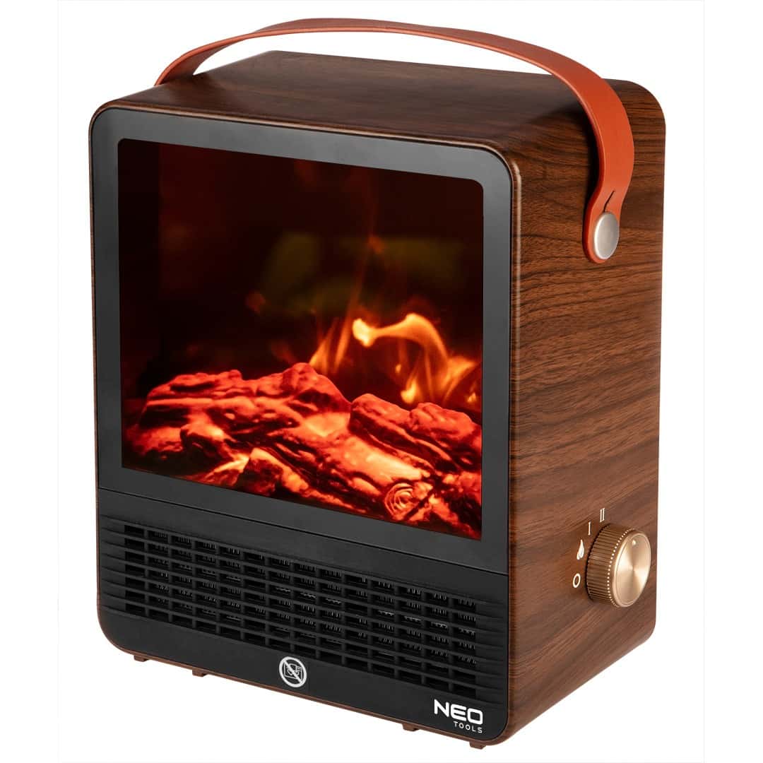 NEO TOOLS Electric Fireplace 1500W - warmth and style in your home