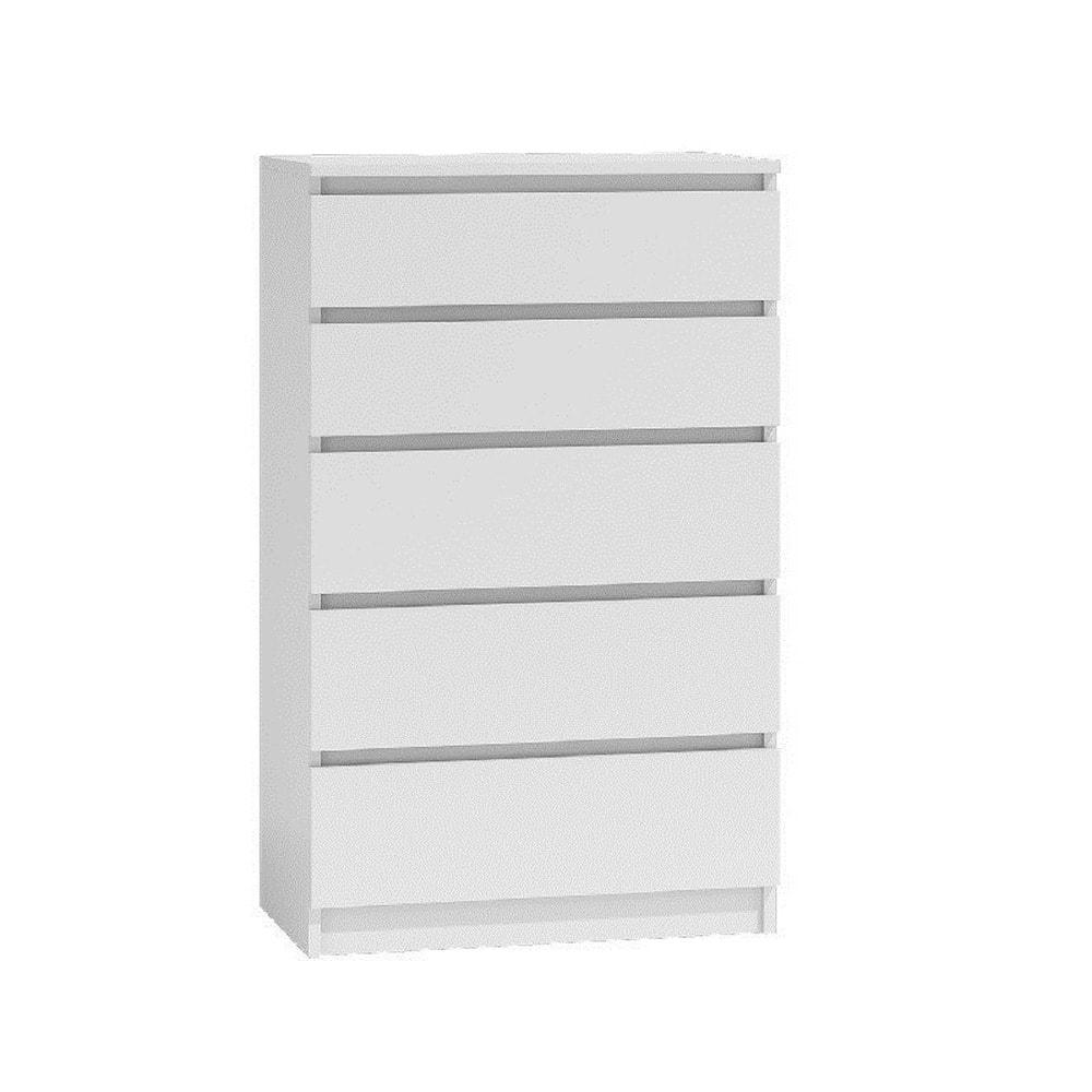 M5 Malwa Chest of drawers 5 drawers white - ideal for bedroom