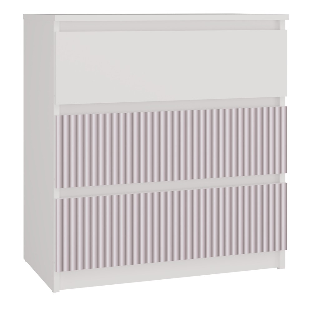 TOP E SHOP Chest of drawers Malwa M3 ARTESO – pink, 3 drawers – ideal for children's room