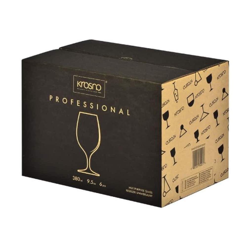 Set of 6 Professional Glasses 380 ml - perfect as a gift