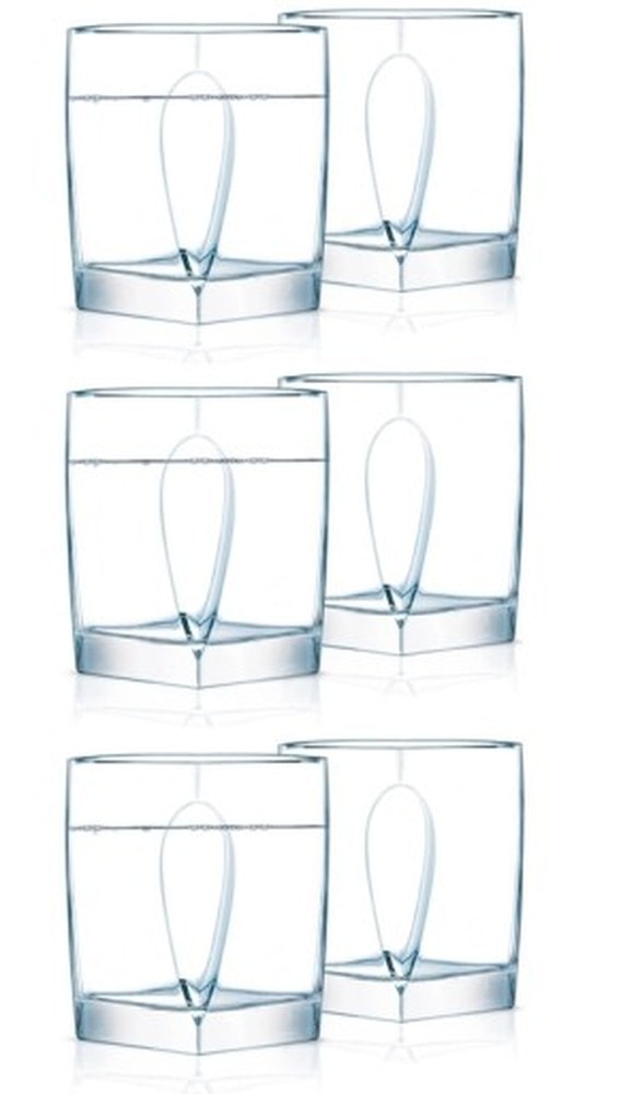 Flame Set of 6 low glasses 300 ml - perfect for drinks