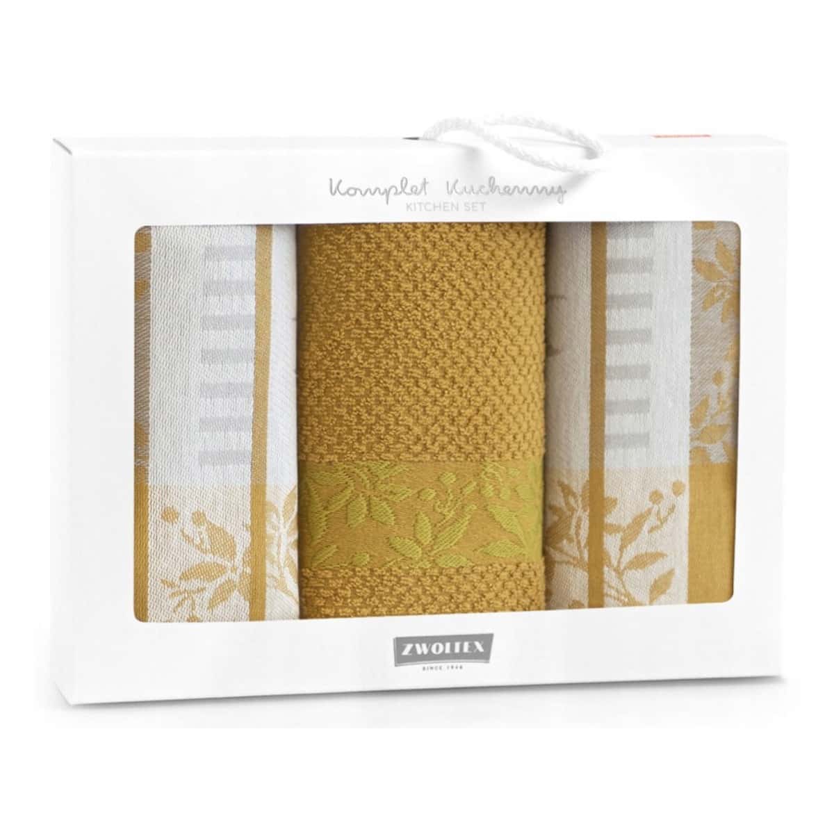 KITCHEN SET 3PCS JARZĘBINA YELLOW - perfect for any kitchen