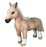 Palomino horse 55 cm - plush toy for children