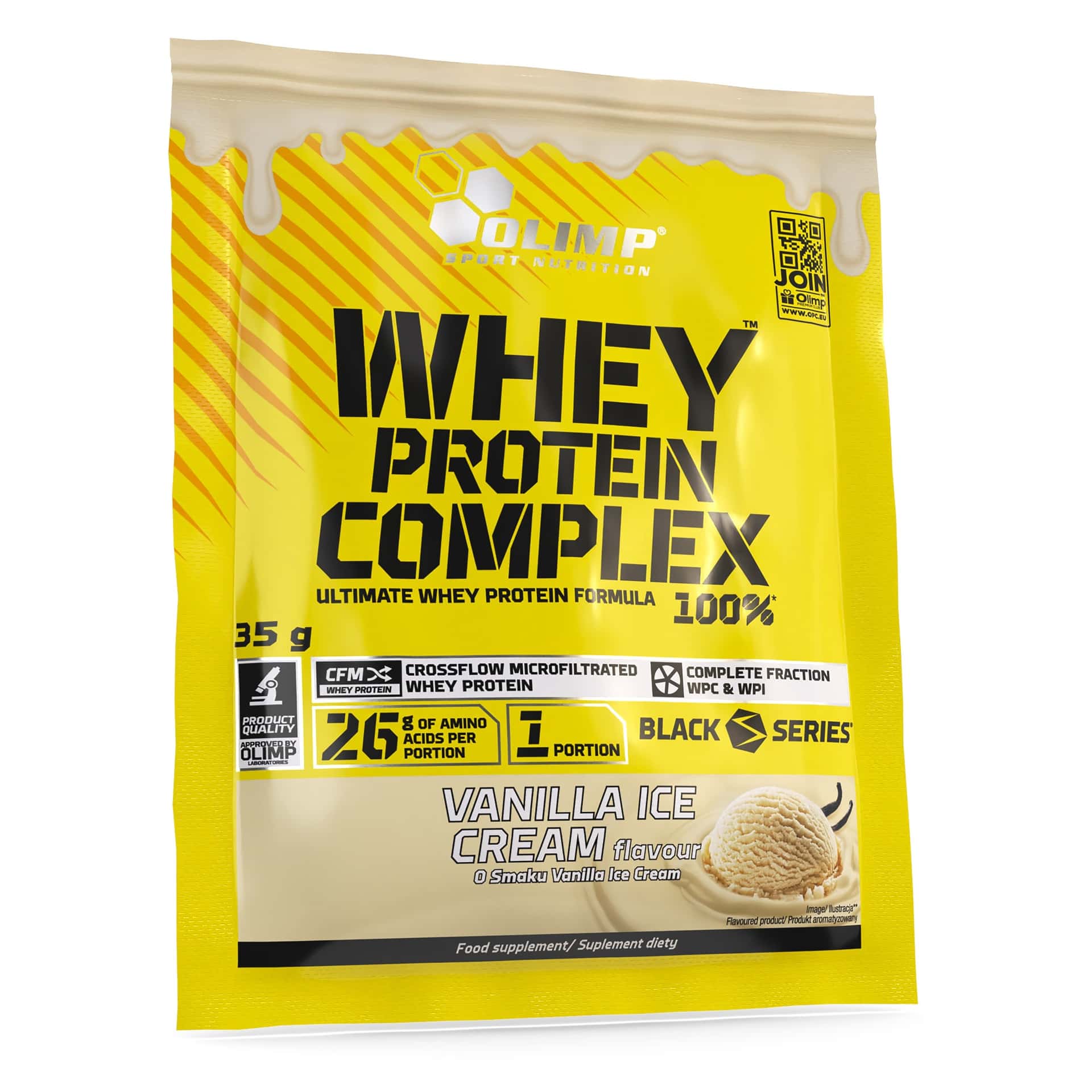 Olimp Whey Protein Complex 100% Vanilla - Whey protein concentrate ideal after training