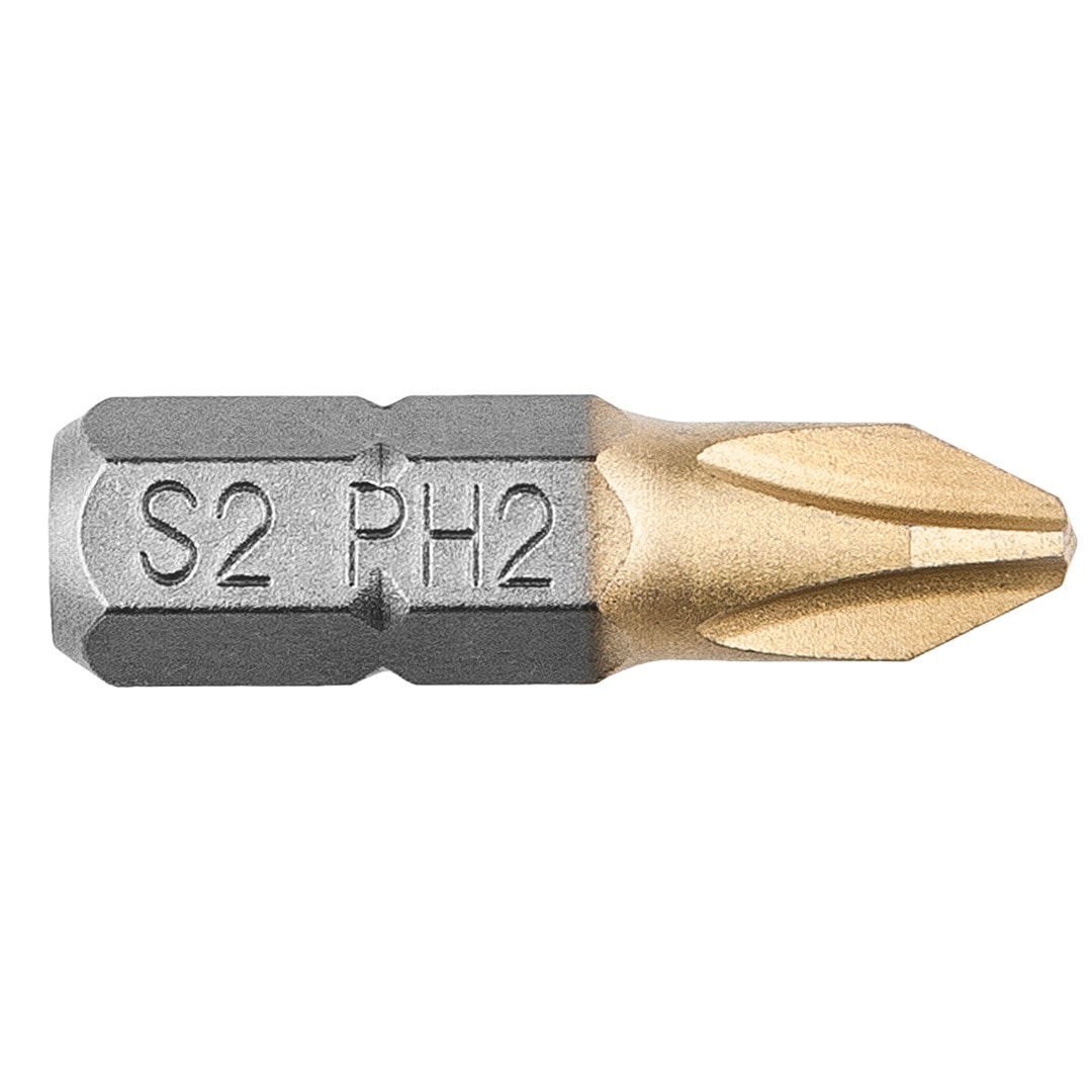 Screwdriver bits PH2 25 mm - 2 pieces reliable in every workshop