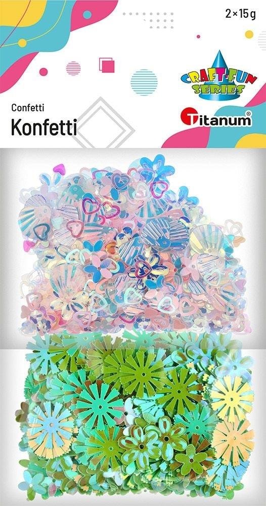Craft-Fun Confetti Mix Patterns 2 x 15g - perfect for decorations