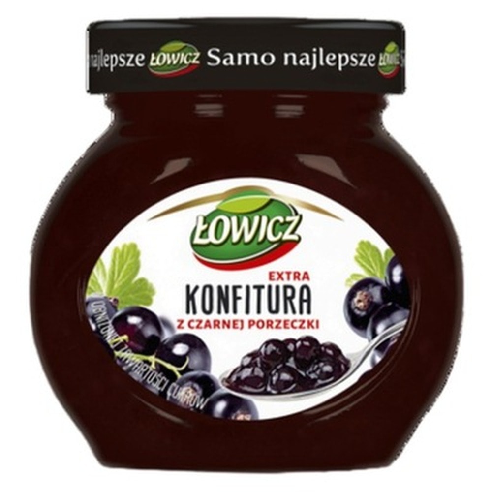 Łowicz Cherry Jam Low Sugar - 240g perfect for breakfast