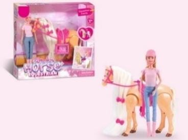 Horse with doll 29 cm - perfect set for children