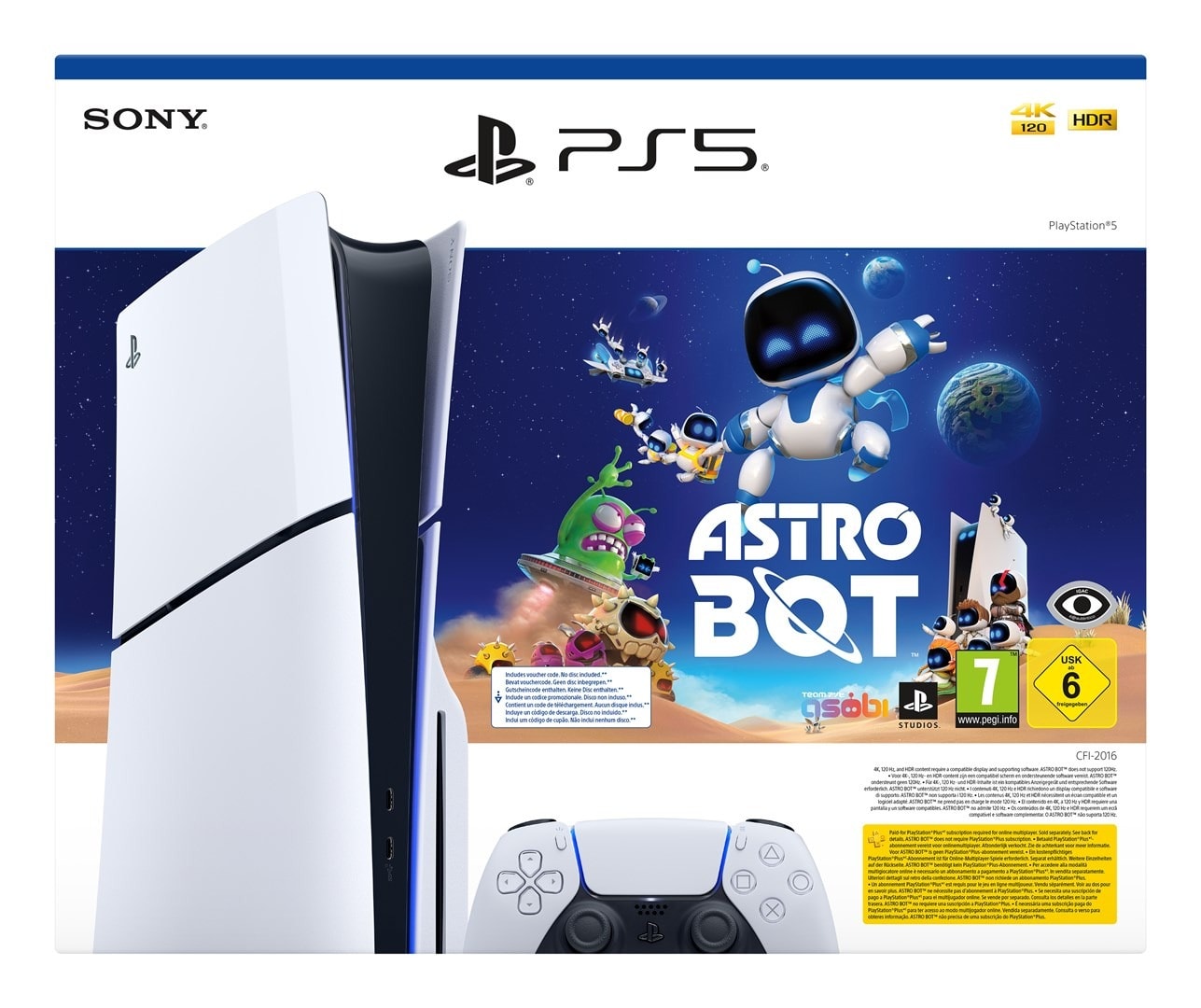 Sony Playstation 5 SLIM Disc 1TB + Astro Bot - Next-Gen Console