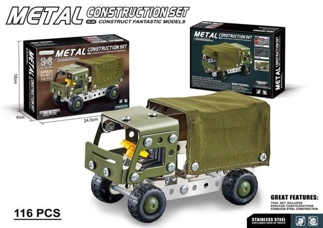 Merkpol Metal Construction Set Car - Develop creativity!