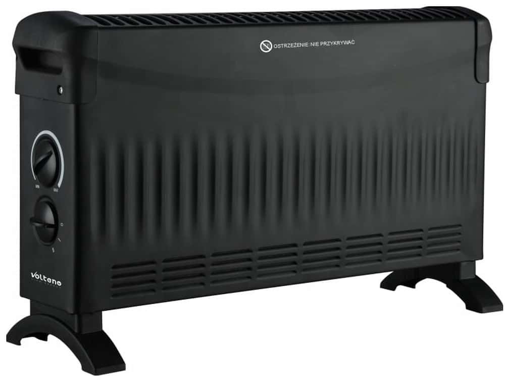 Convector 1500 W - Black electric convector heater for home and office