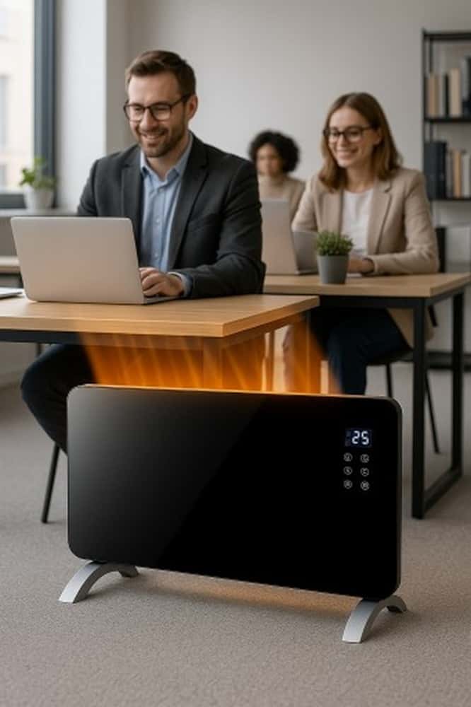 Convector heater 2000 W with Wi-Fi and timer - black - smart heating