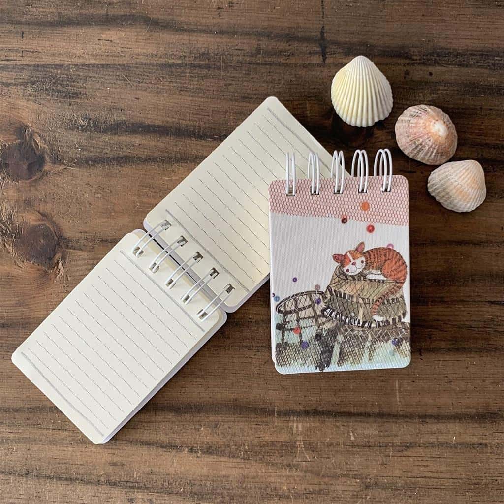 Alex Clark A7 Notebook Cat on Basket - perfect for school and work