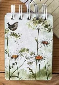 A7 Notebook SSN53 Wren and Daisies - ideal for notes