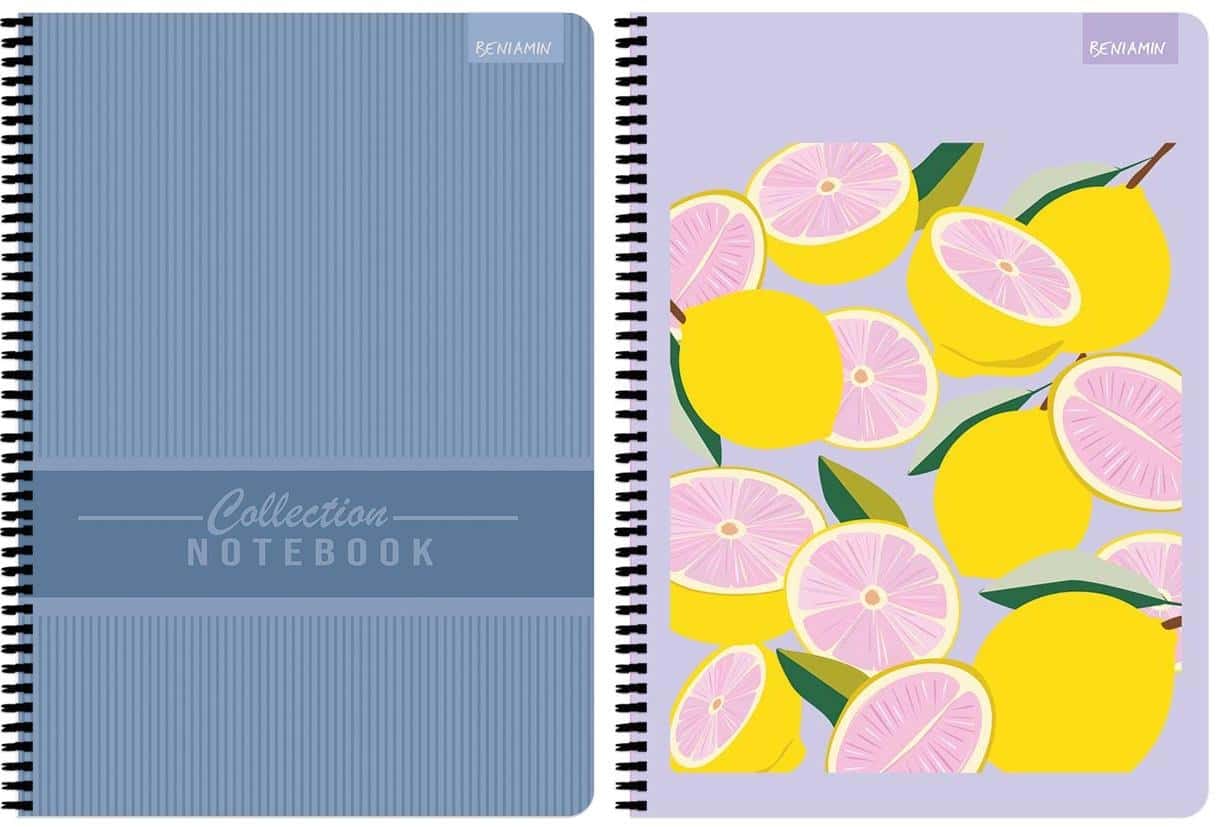 Spiral notebook A4/80 sheets checkered Priplak (5 pcs) - ideal for notes