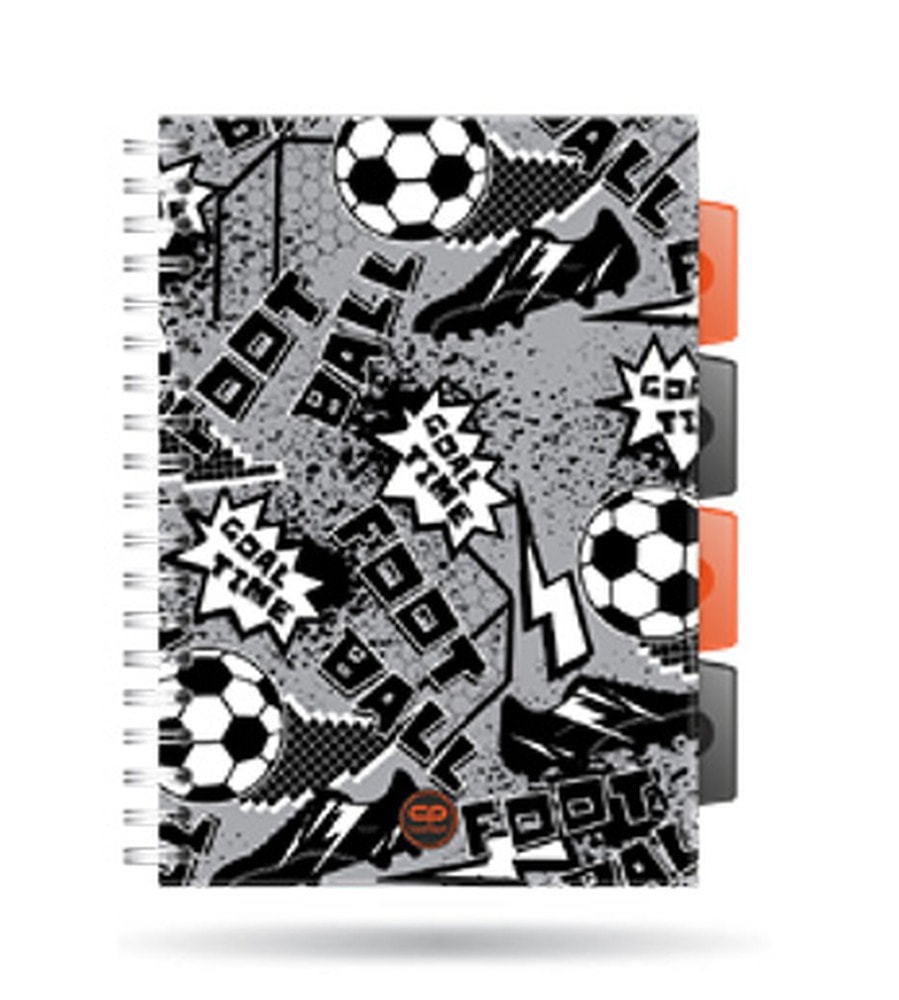 Kołozeszyt A5 Coolpack grey ball PP kratka 100k