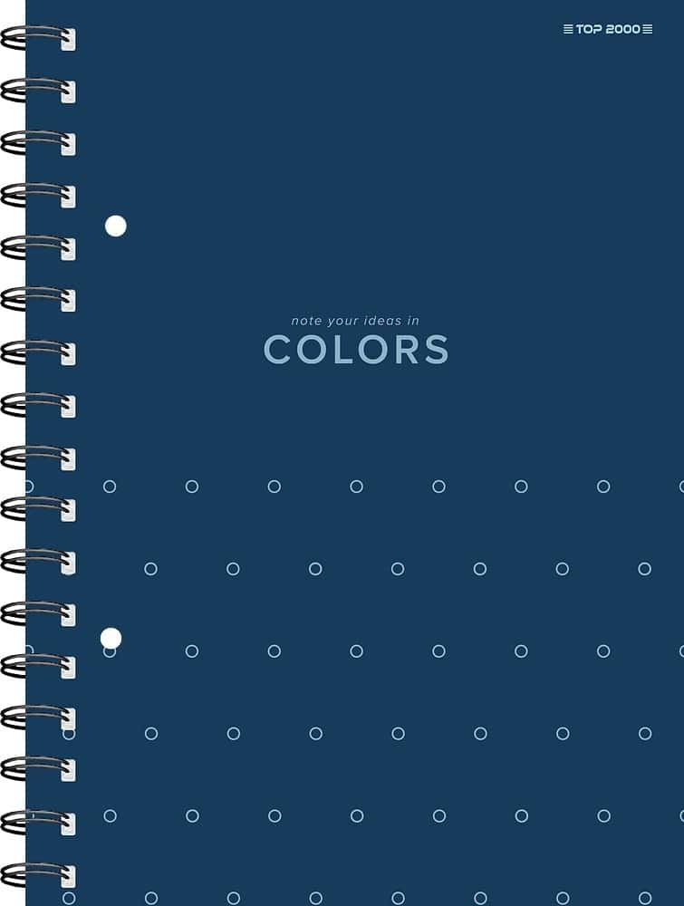 Spiral notebook A5/80 sheets squared Top-2 - ideal for school and office