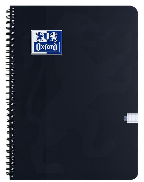 Oxford Esse A5 Notebook squared black (5 pcs) - perfect for school and office
