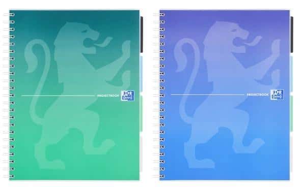 Oxford Spiral notebook B5/80 sheets Projectbook mix (5 pcs) - ideal for notes