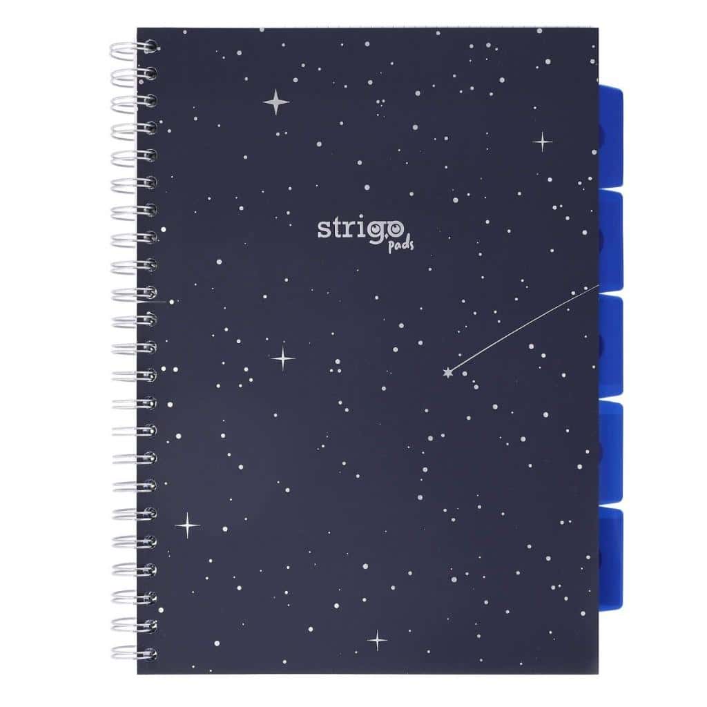 Strigo Pads A4 Spiral Notebook Cosmos - perfect for school and office