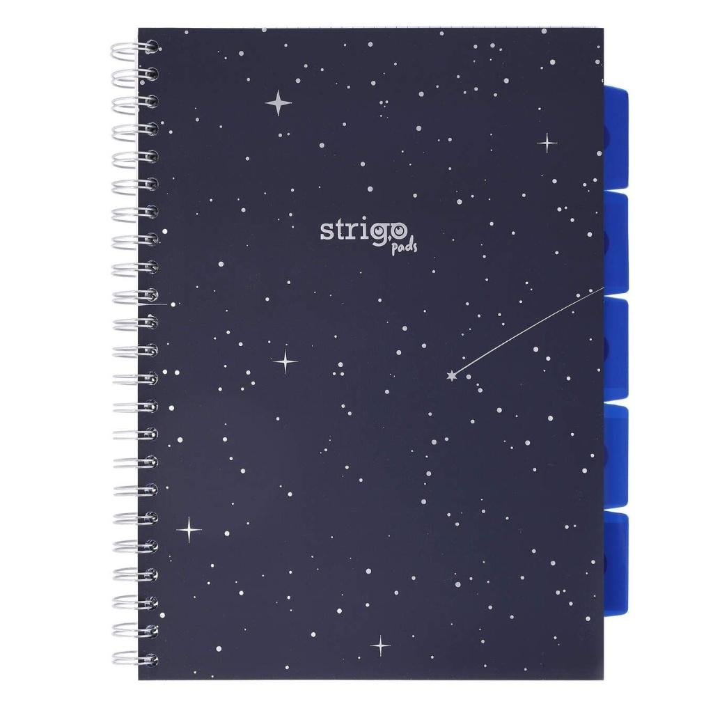 Strigo Pads A4 Spiral Notebook Cosmos - perfect for school and office