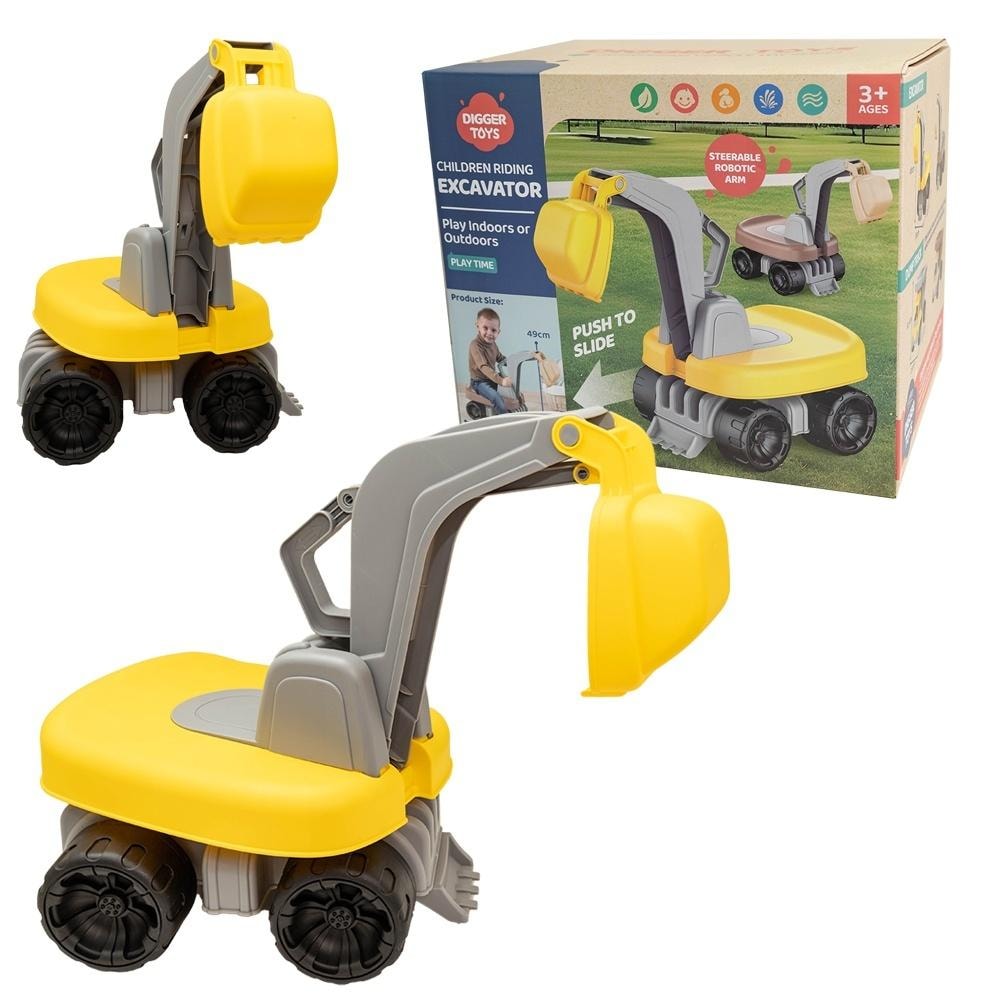 Ride-on Excavator - rotating seat 360 degrees - perfect gift!