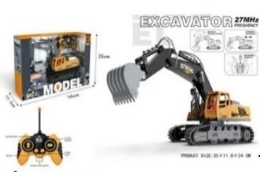 Remote-controlled excavator with light and sound 1:18 - perfect toy for little engineers