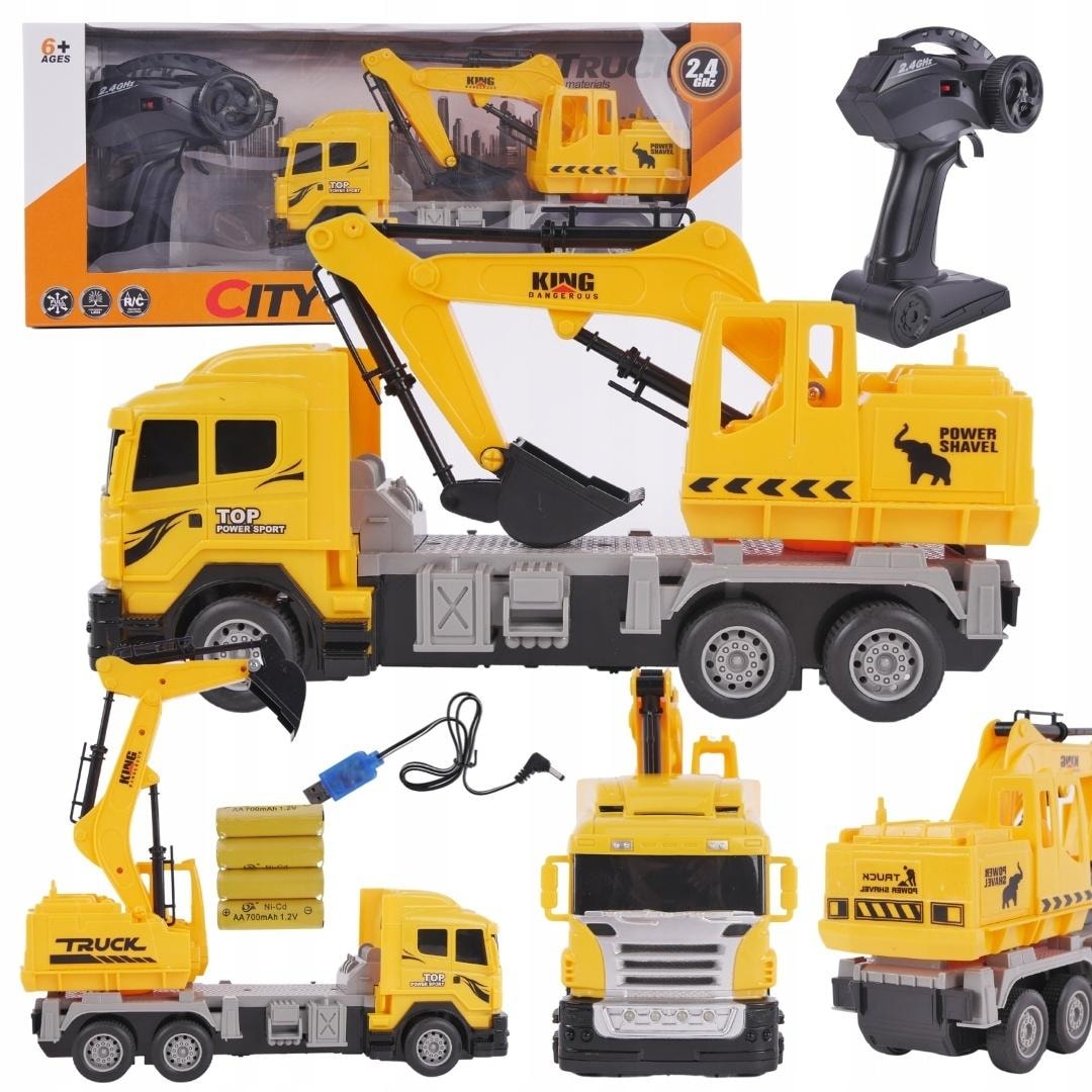 Remote controlled excavator - perfect toy for a little builder