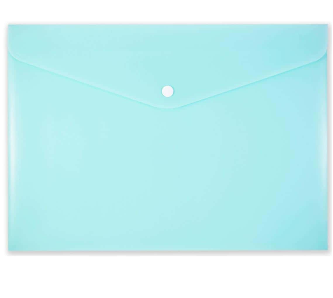 A4 snap envelope PP-113 pastel green - ideal for storing documents