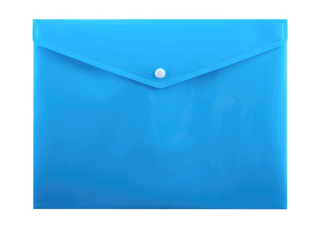 PENMATE A5 Envelope with Clasp - blue glossy polypropylene