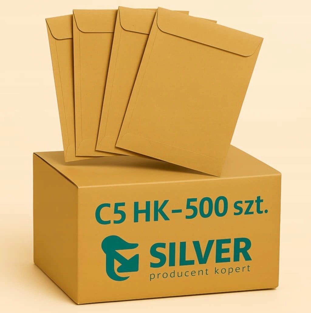 Brown Envelopes 13/C with strip - 5 pieces ideal for office