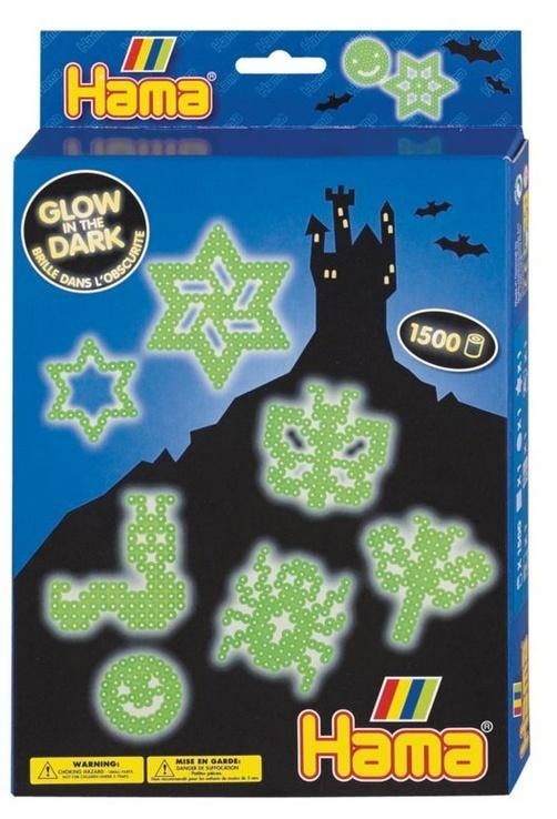 Hama Ironing beads and glow-in-the-dark coasters - creative set