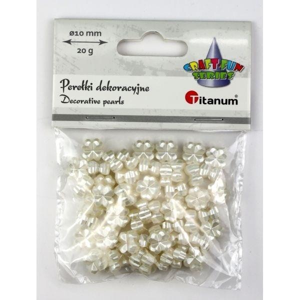 Titanum Plastic pearl beads clover - ideal for jewelry