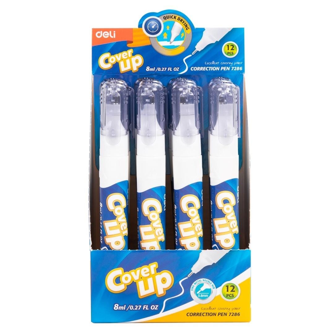 DELI Cover UP Correction pen 8 ml - 12 pieces for precise corrections