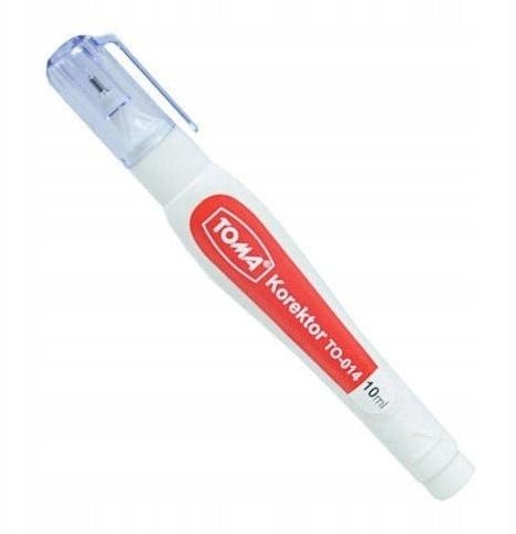 TOMA Liquid correction pen 10 ml - ideal for corrections in the office and school