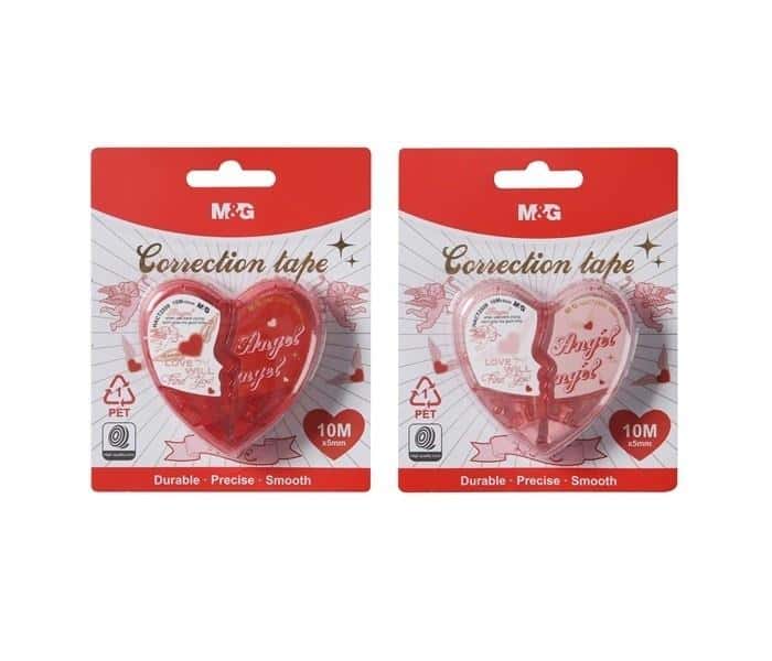 M&G Love Correction tape 10mx5mm 2pcs color mix - ideal for school and office
