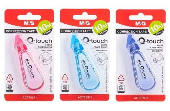 M&G Q-Touch Tape Corrector 10m x 5mm - mixed designs
