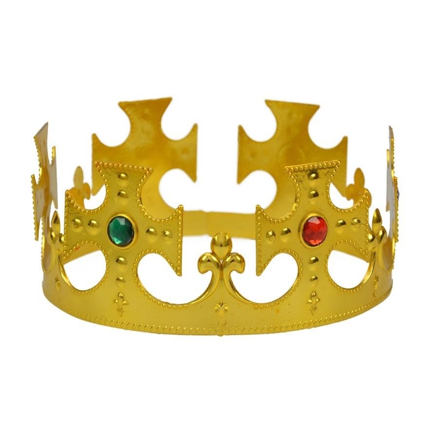 Arpex Golden crown with jewels - perfect for carnival