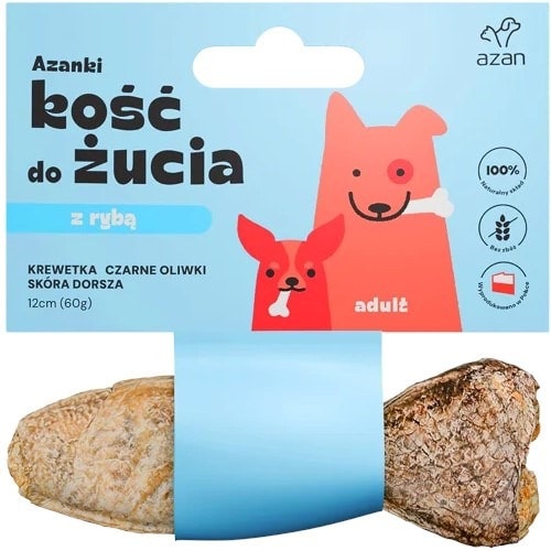 AZANKI Bone with shrimp and cod skin - perfect snack for your dog