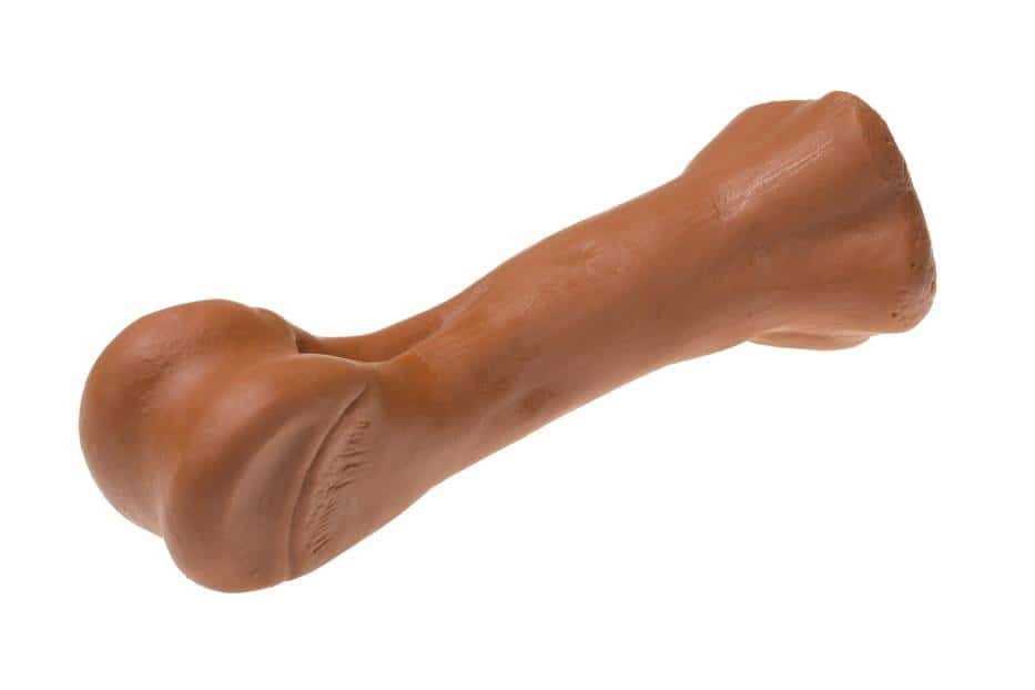 Nefi Smooth squeaky bone for dogs 15.4 cm MIX colors - perfect for playing