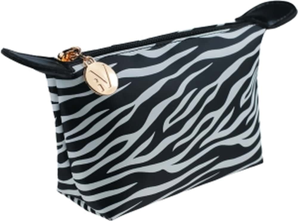 Inter-V Cosmetic Bag Zebra Pro Ma 20x6x11 - perfect for travel