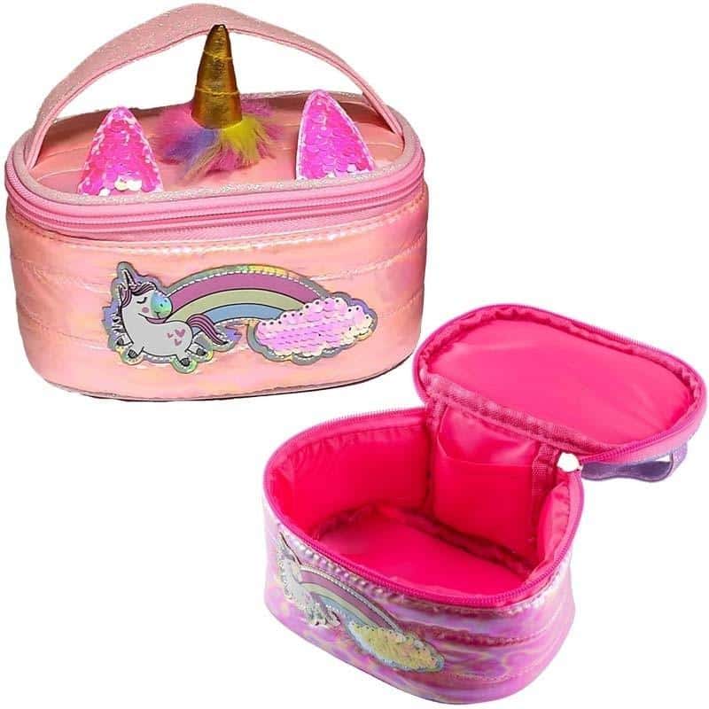 Puff Cosmetic bag Unicorn pink - perfect as a gift