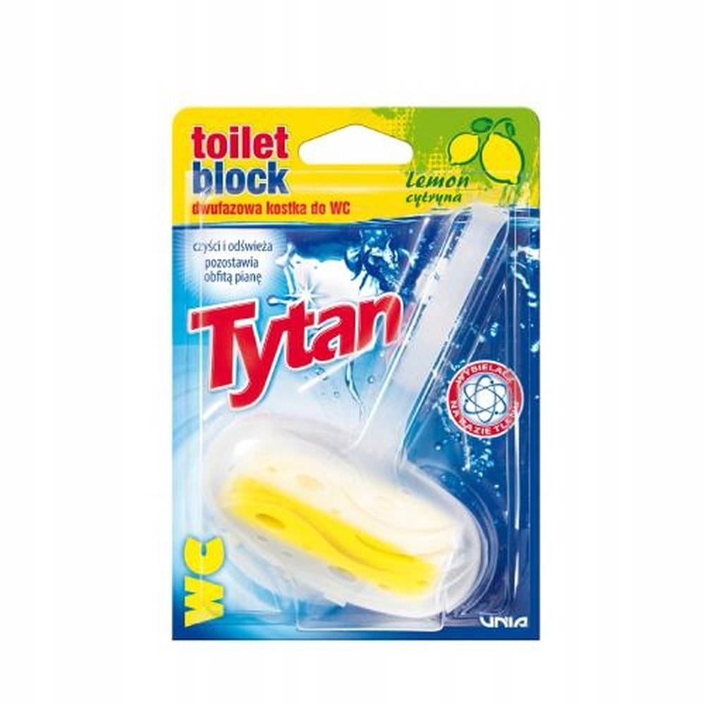 Tytan WC Cube Lemon 40 g - freshness and cleanliness in your toilet